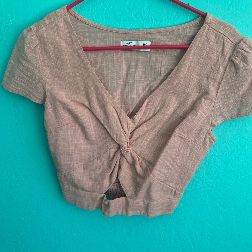 Hollister twist front crop top